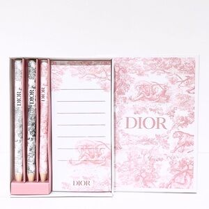 NEW Dior Set De Crayon Pencil Set Notepad